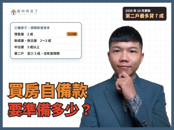 【買房頭期款】你的買房自備款夠用嗎？這3種房子頭期款差很多，沒算好小心賠上辛苦存下的買房積蓄｜台中買房｜台中房仲｜房仲宥來了